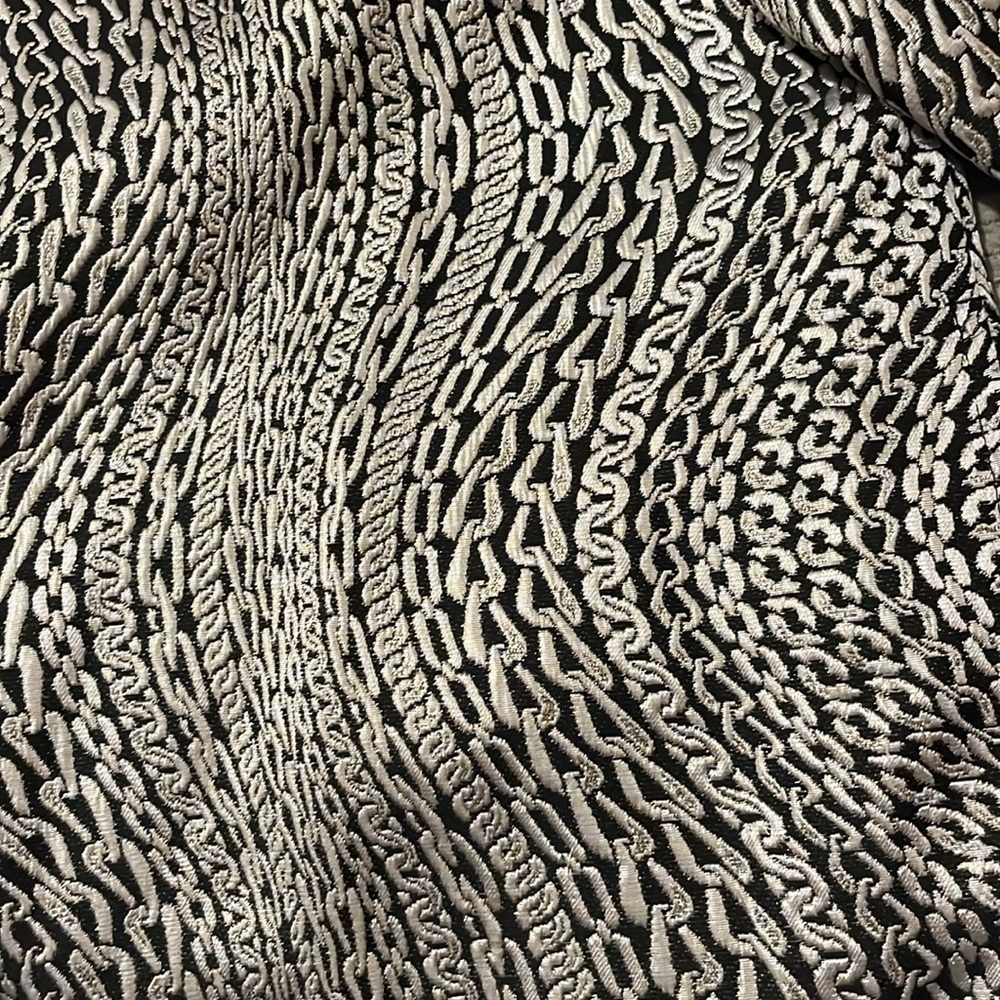 Caroline Rose Silver Chain Printed Dress Jackets size medium - Picture 7 of 7